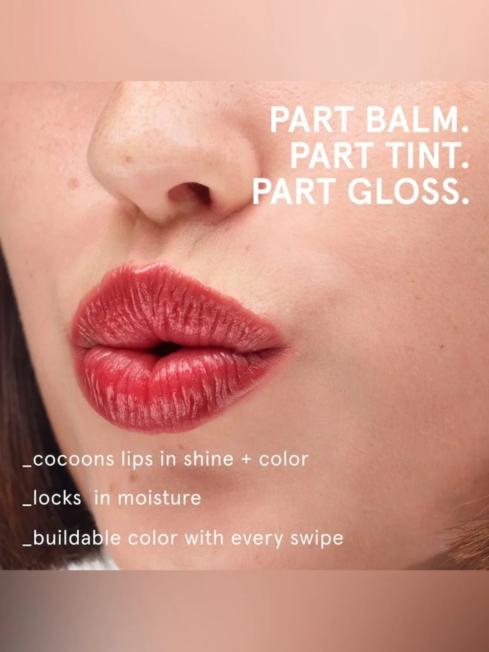 Brand New Glossier Ultralip Nourishing Shine and Color Lipstick - Cranberry
